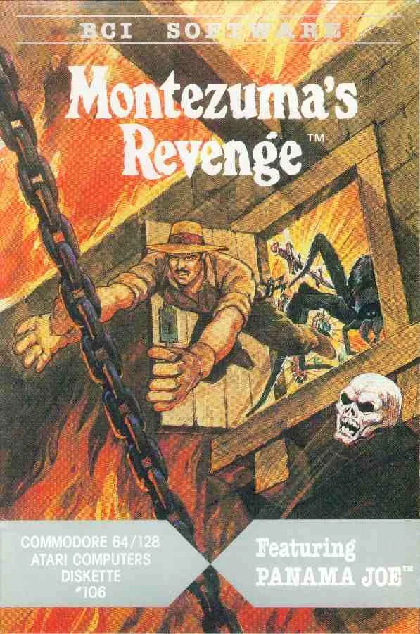montezumas revenge: starring panama joe 1983 parker bros封面