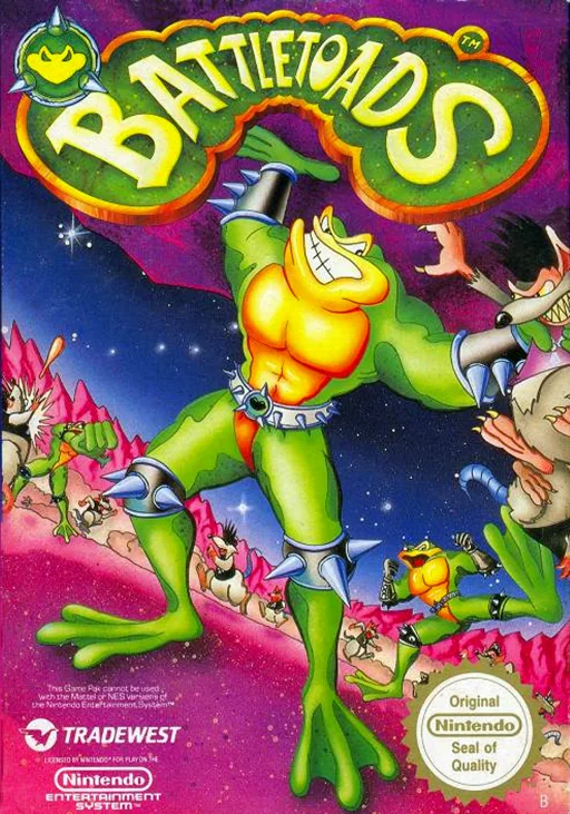 忍者蛙 Battletoads（J）（无限命HACK by 小粽子）封面
