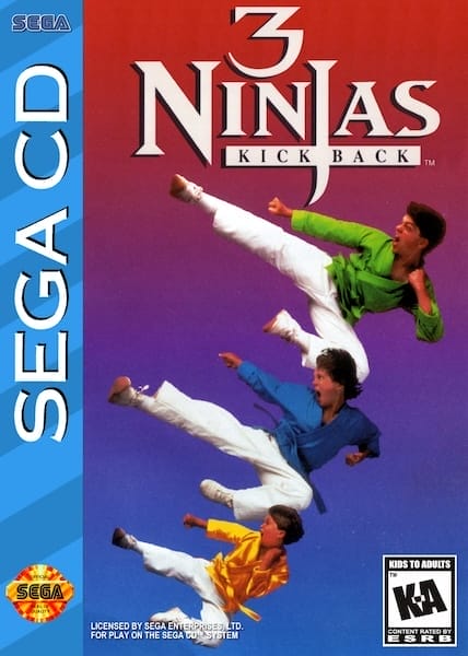 三个小忍者：踢馆（Sega CD版）封面